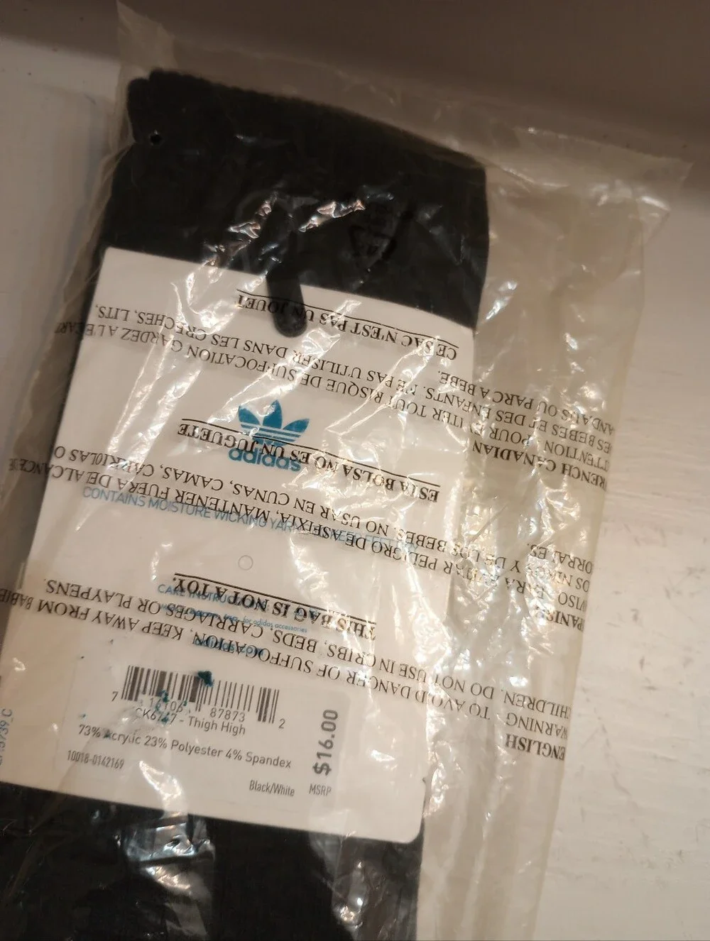 Adidas Women's Classic Thigh High Socks NWT